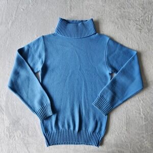 VTG‎ 60s 70s Tommy Knight Turtleneck Sweater Mens Small Blue Orlon Acrylic Mod